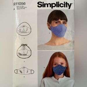 Simplicity Mask sewing pattern